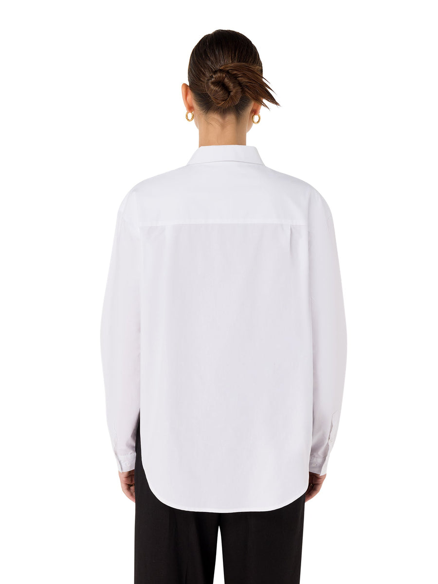 The Ultimate Crisp White Cotton Shirt for Women - ALALYA